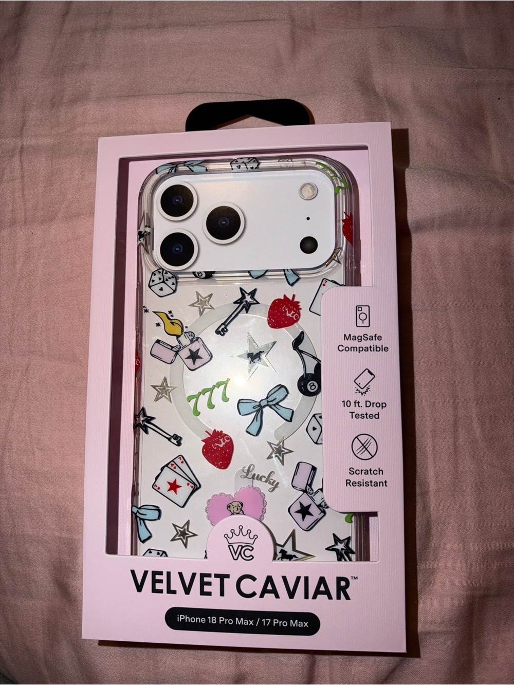 Velvet Caviar Lucky Charm NEW case iPhone 17 pro max/18 pro max.